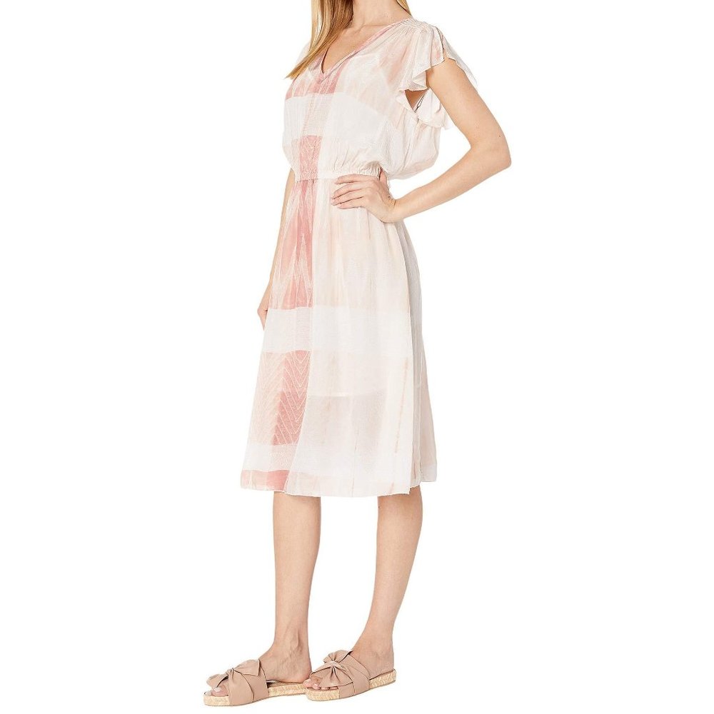 Frye Shibori V-Neck Bo Ho Midi Dress NWT Medium